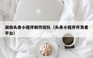 郓城湖南头条小程序制作团队（头条小程序开发者平台）